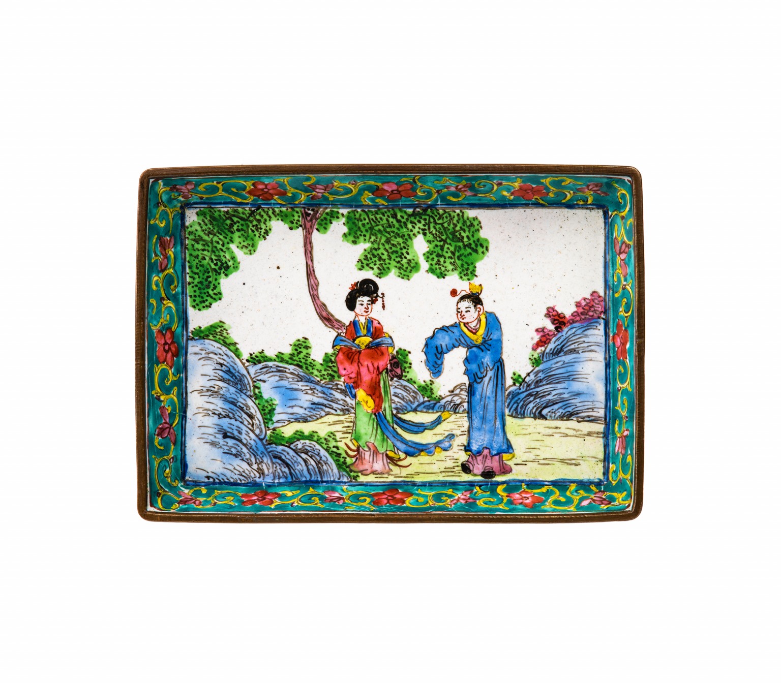 enamel trinket tray