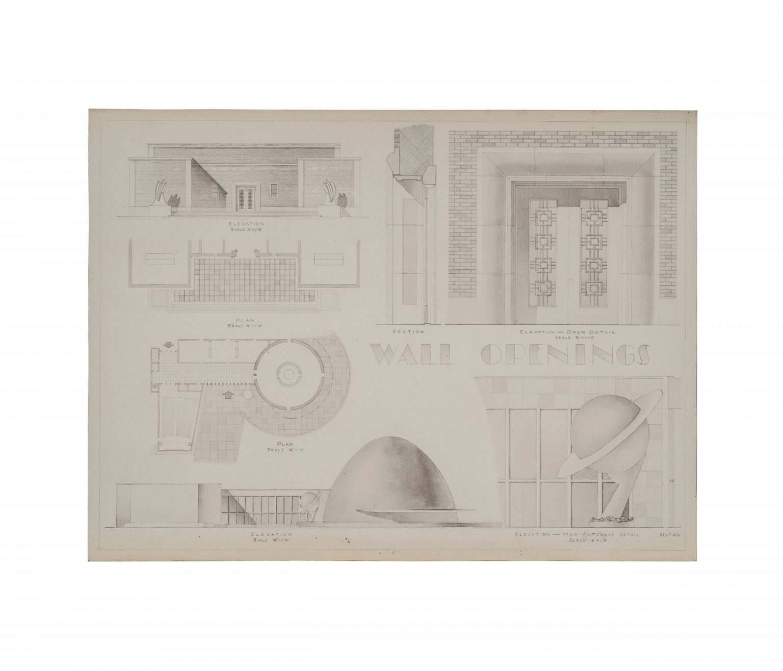 Vintage Architectural Drawing