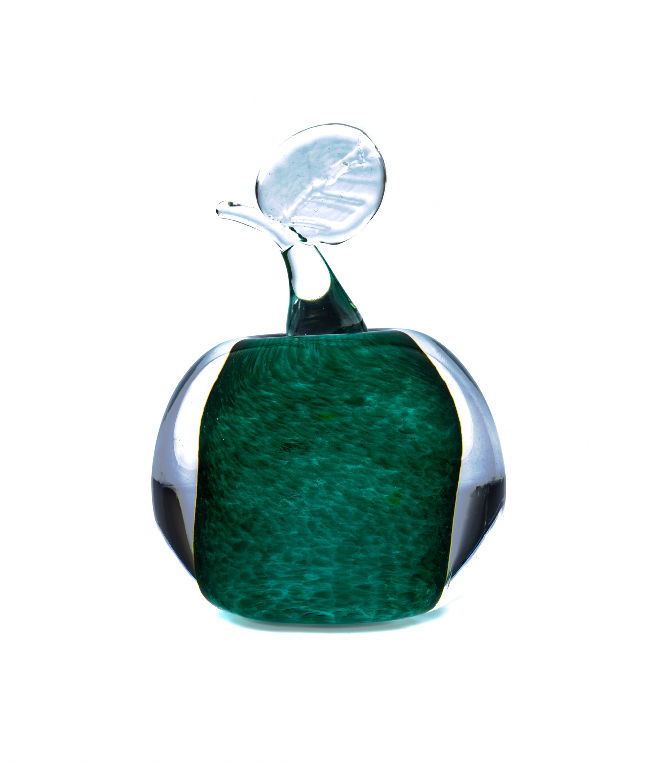 Green Glass Paperweight