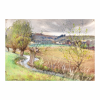 British Watercolor Painting Landscape