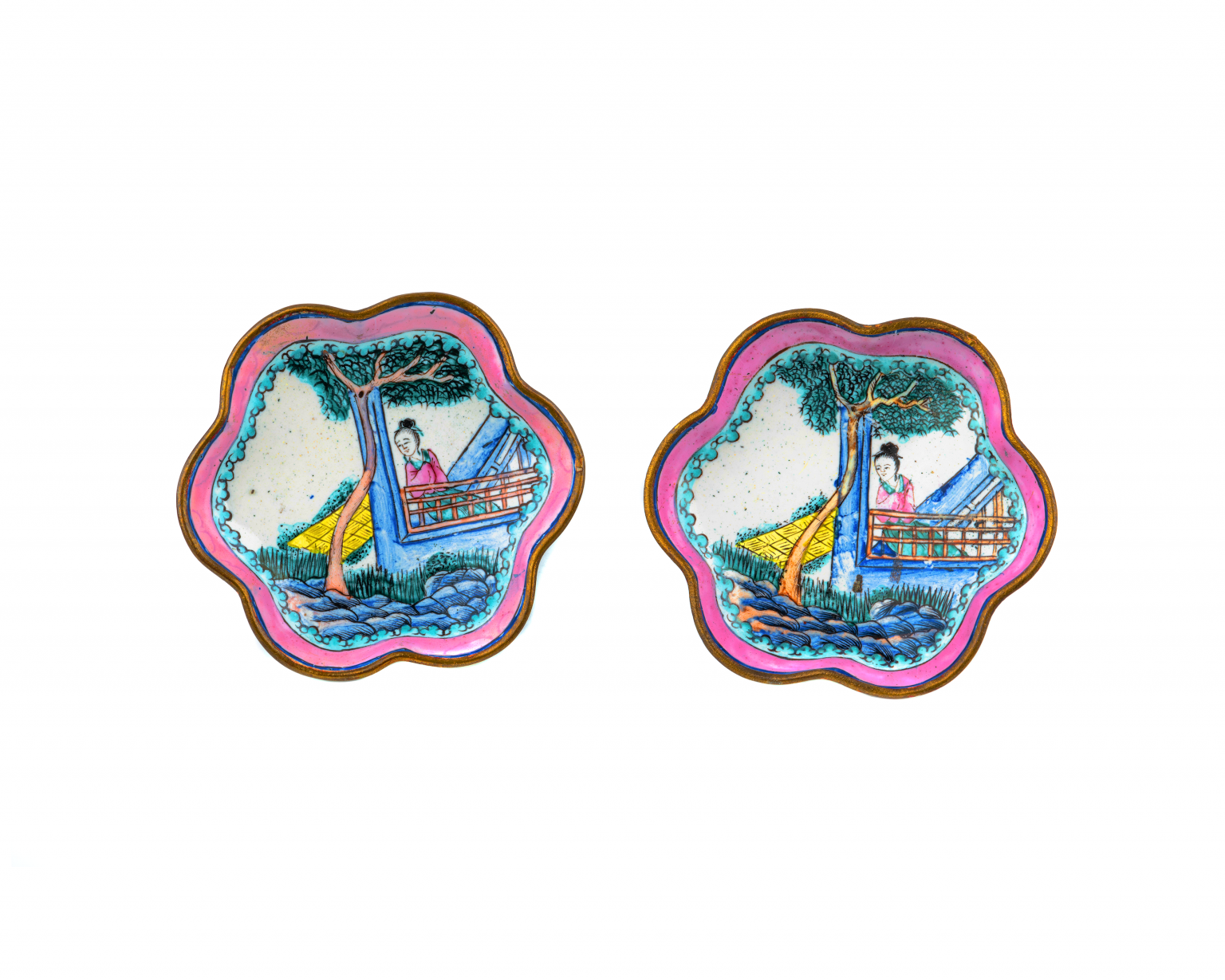 Enamel Jewelry Dish Trays