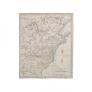 old American map prints wall art