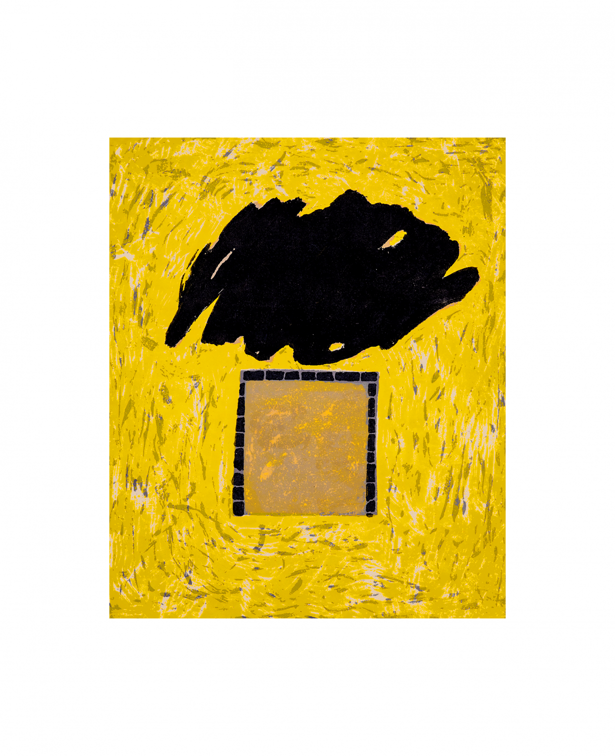 Yellow Abstract Art Print