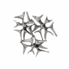 Silver abstract brooch