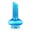 Blue Glass Flower Vase