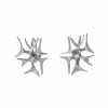 Silver Abstract Earrings