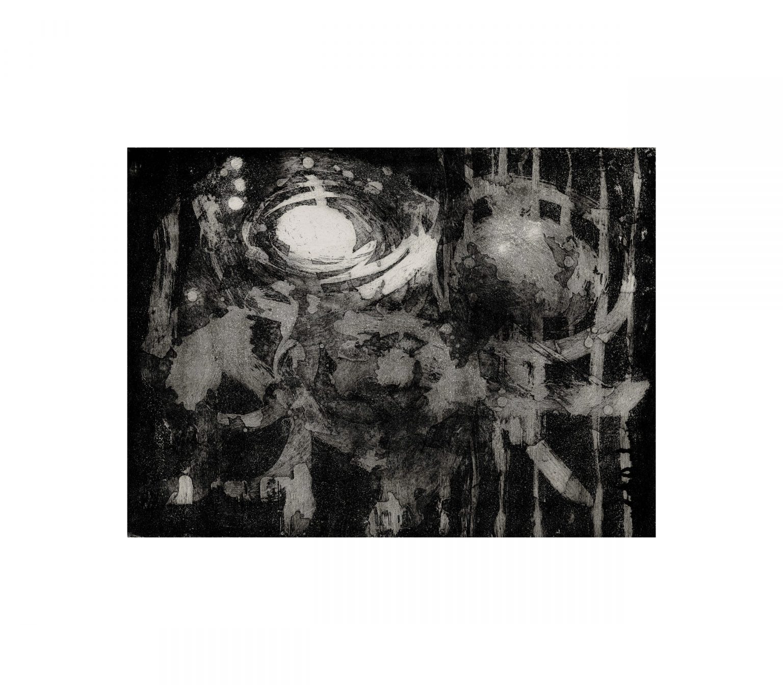 Black and White Abstract Art Print