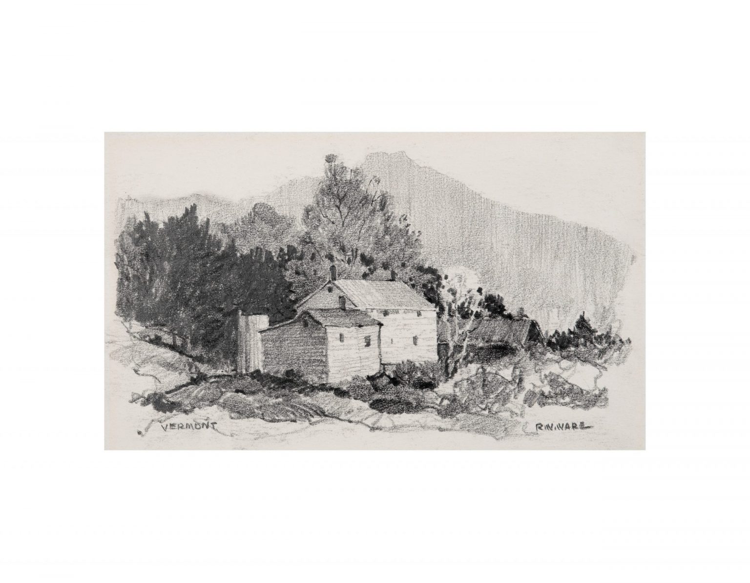 Vermont Landscape Drawing