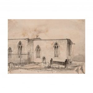 Church Courtyard Drawing