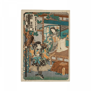 Kabuki Actors Woodblock Print