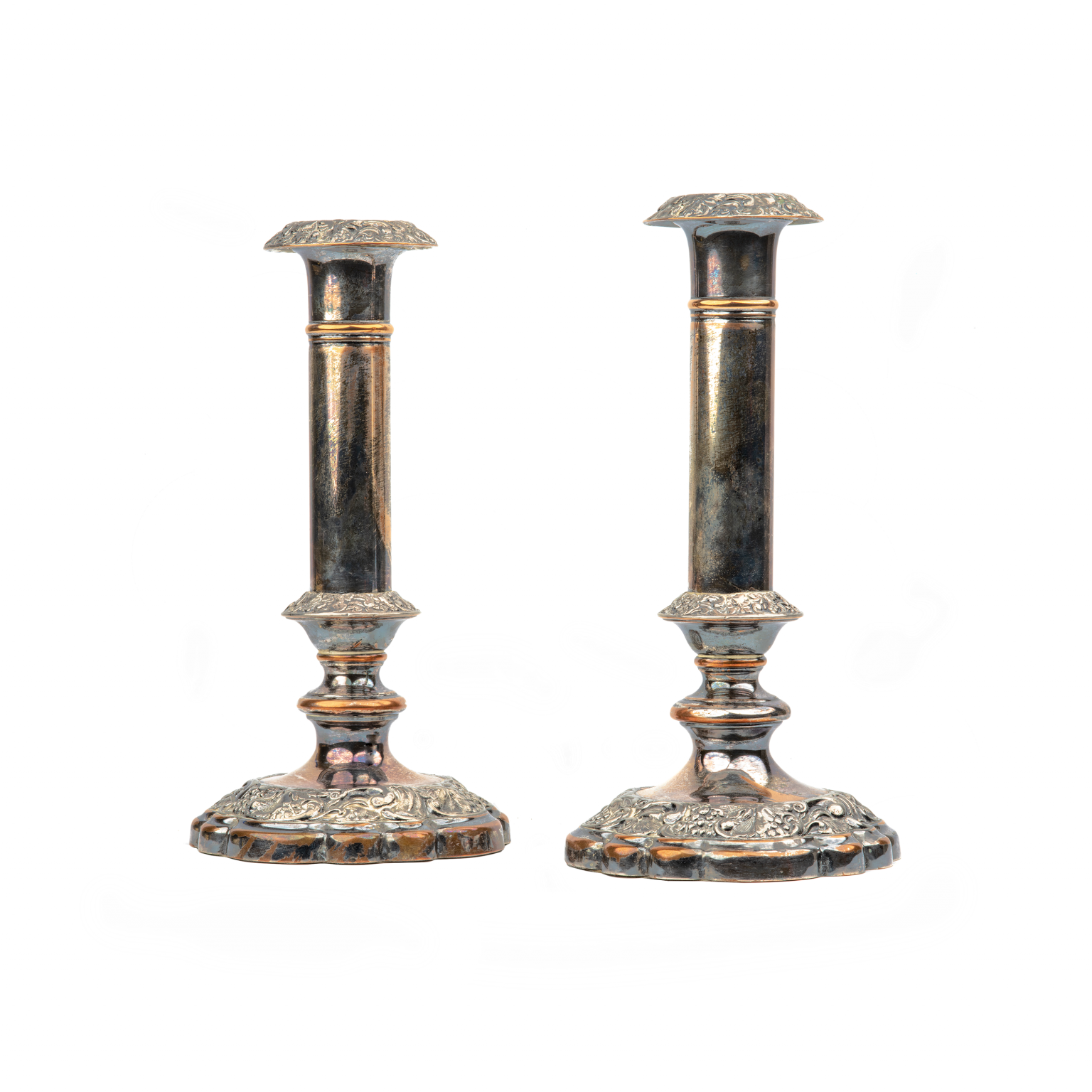 Victorian Silver Candlesticks