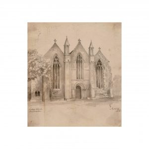 Antique Church Drawing