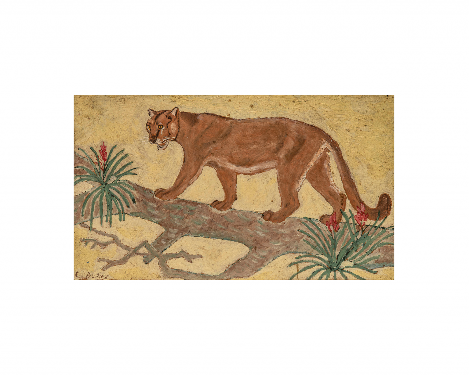 picture of a french lion painting for sale