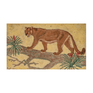 picture of a french lion painting for sale