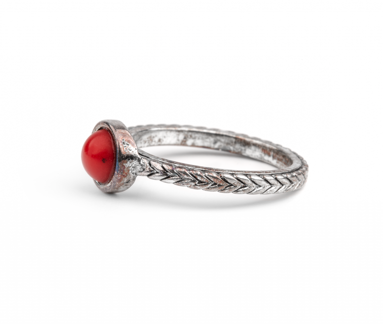 faux coral ring