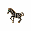 Rhinestone Zebra Brooch