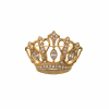 Costume Jewelry Crown Brooch