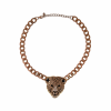 Rhinestone Lion Necklace