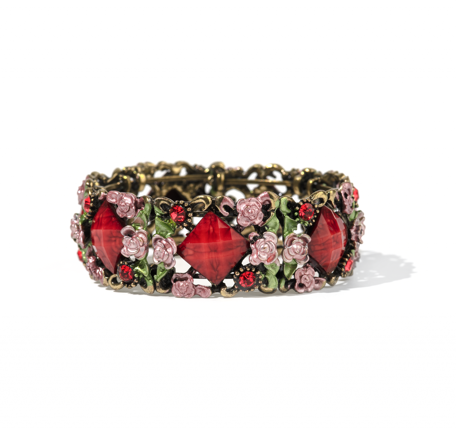 Enamel French Style Cuff Bracelet