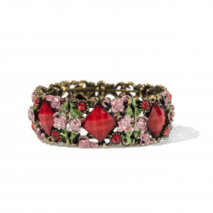 Enamel French Style Cuff Bracelet