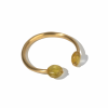 Retro Brushed Gold Tone Cuff