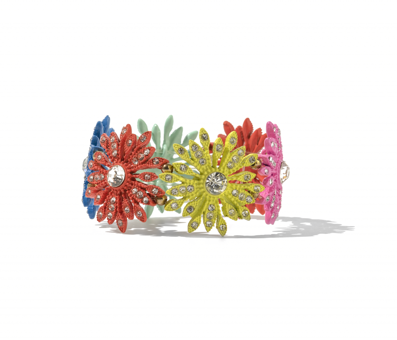 rhinestone flower braclet