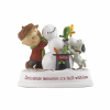 Snoopy and Charlie Brown Snowman Figurine