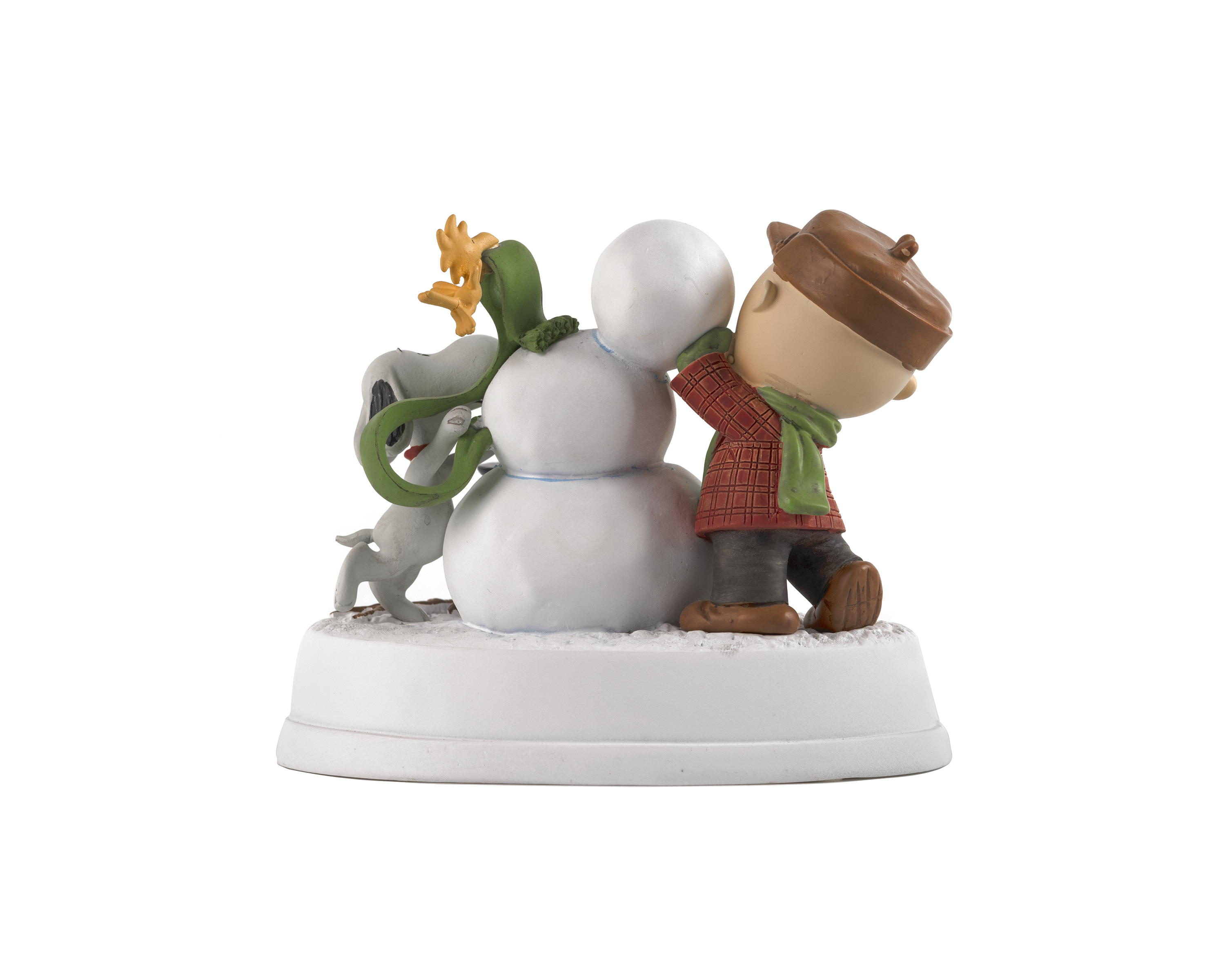 Snoopy and Charlie Brown Snowman Figurine - All The Decor