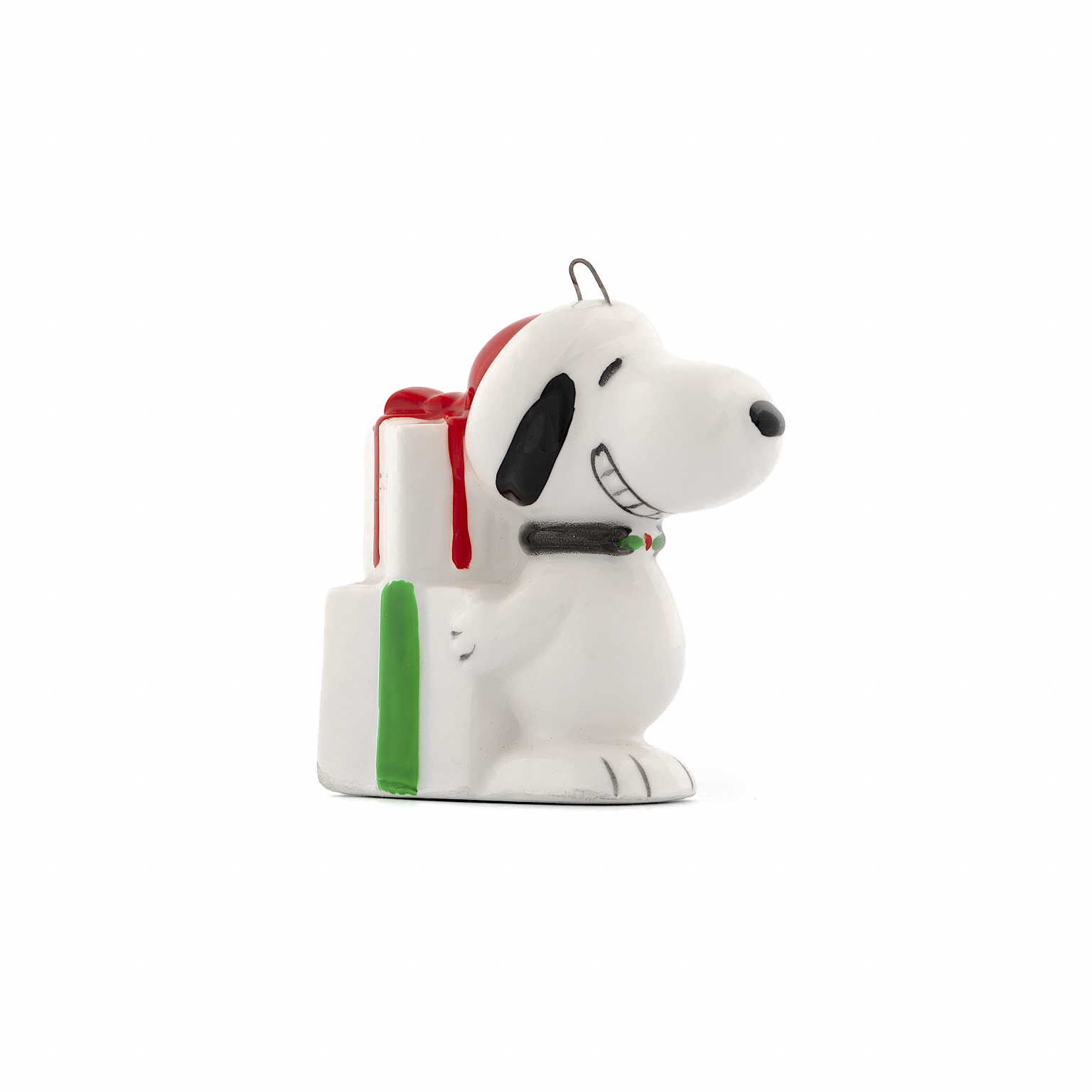 Happy Snoopy Santa Christmas Ornament