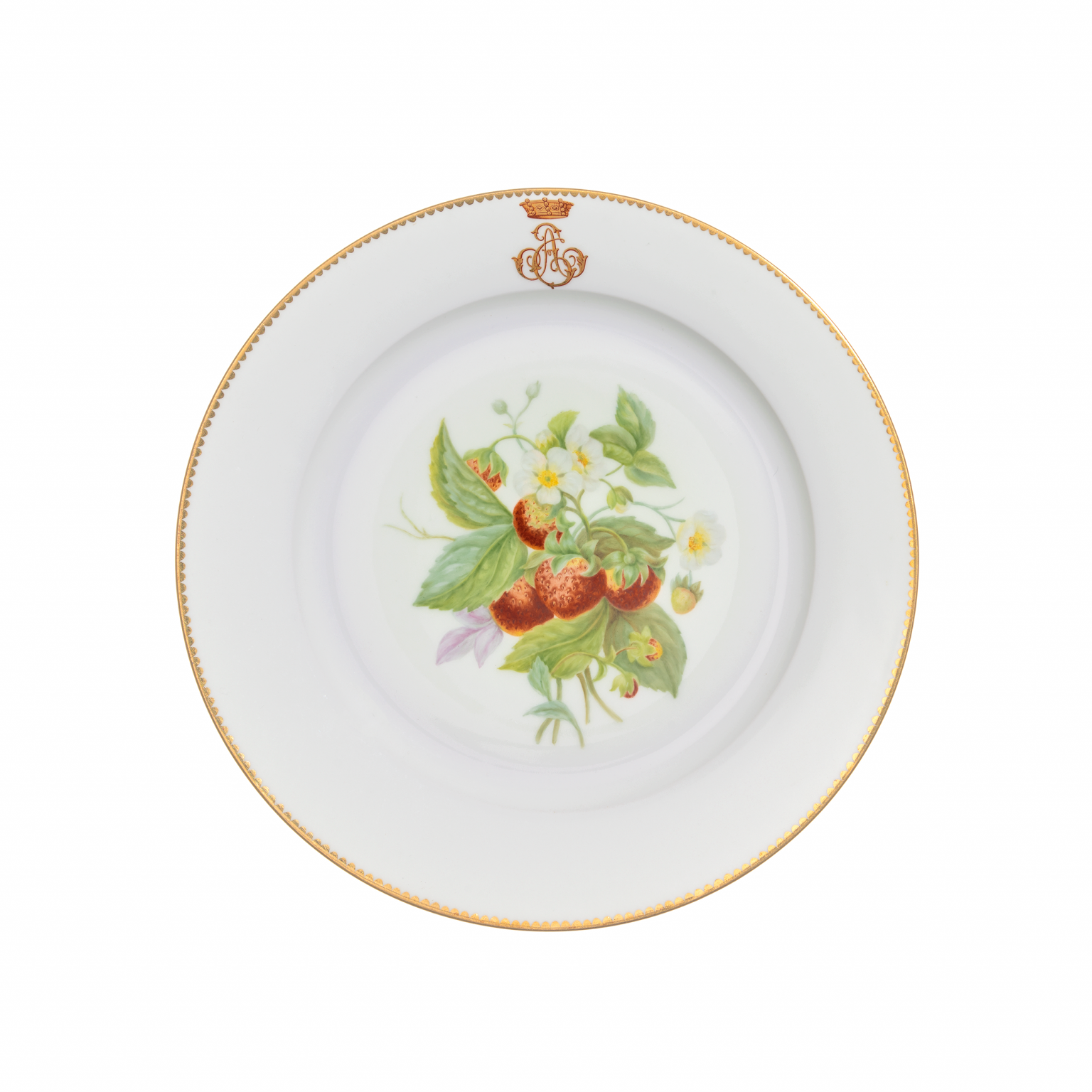 Sevres Porcelain Strawberry Plate