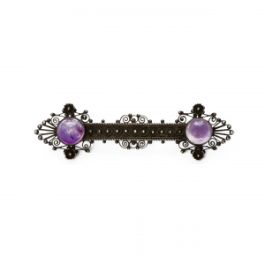 Amethyst Bar Pin Brooch