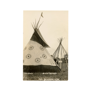 Sioux Tepees Postcard Photograph