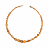 Gold Foil Lucite Beaded Necklace