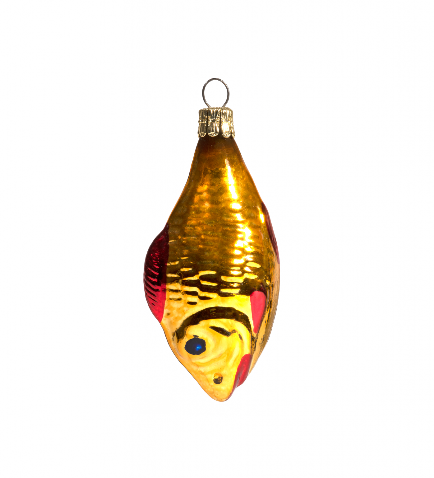 Vintage Mercury Glass Fish Ornament