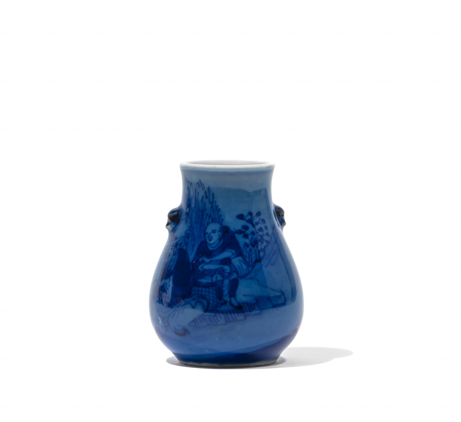 Chinese Lavender Blue Bottle Vase