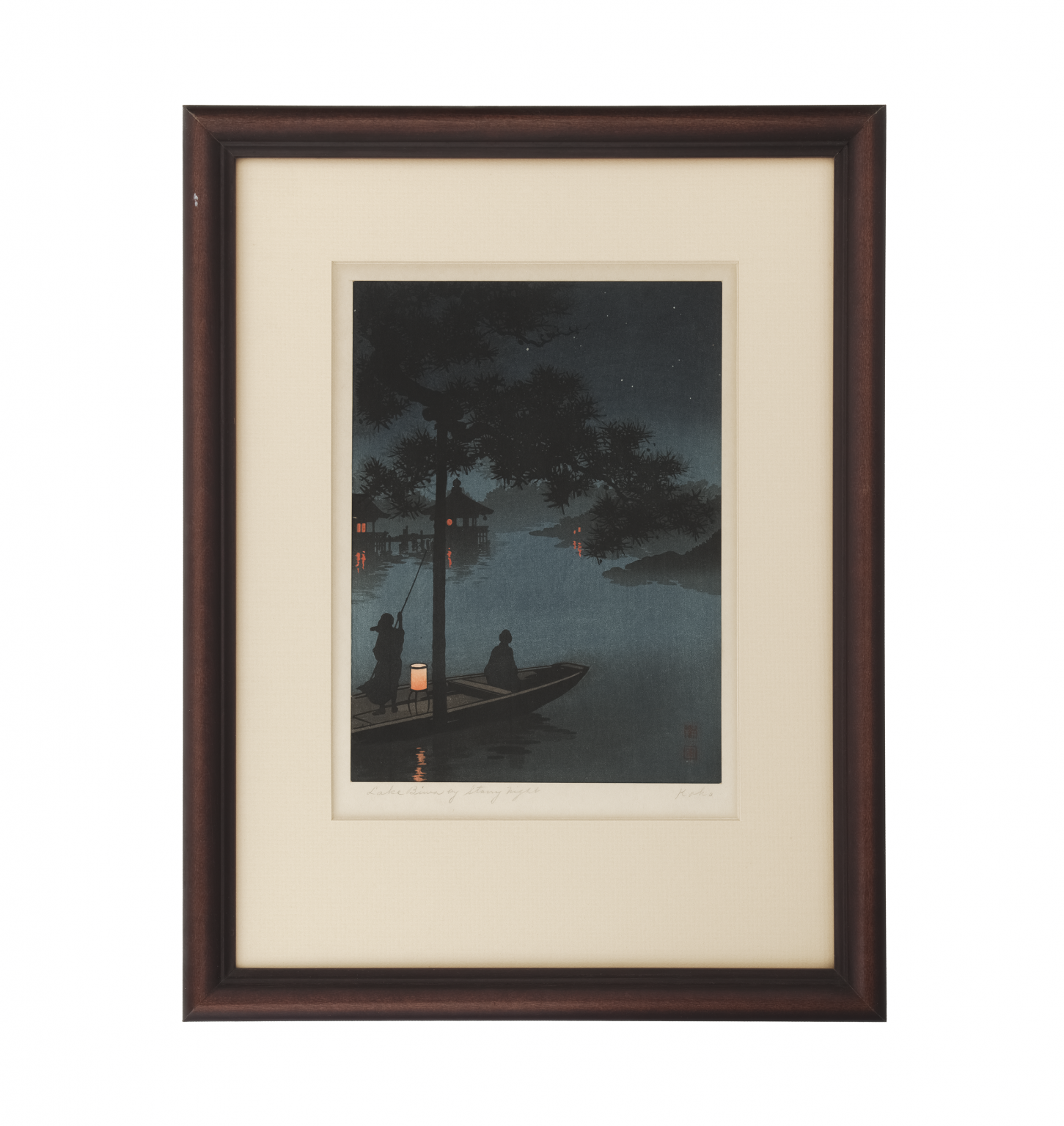 Lake Biwa by stary night by Shoda Koho