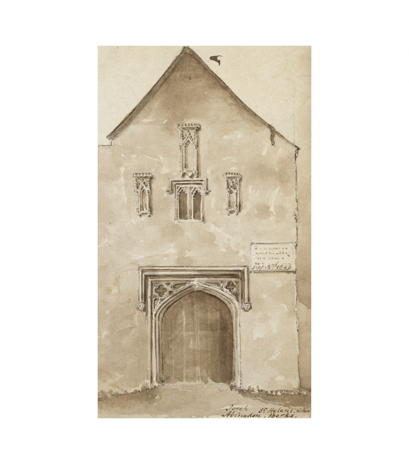 Saint Helens Church Abingdon Drawing