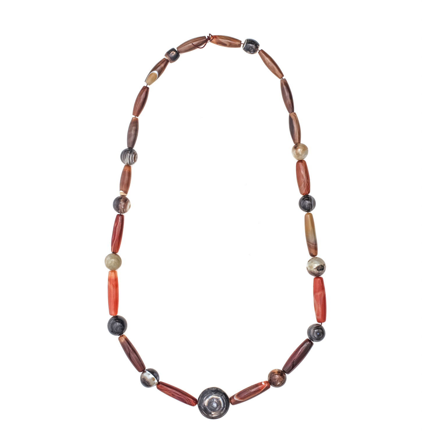 Long Agate Bead Necklace | All The Decor