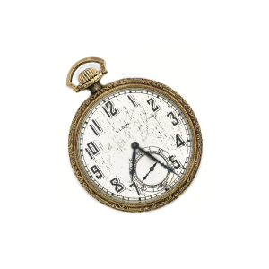 Antique Elgin 15 Jewels Open Face Pocket Watch