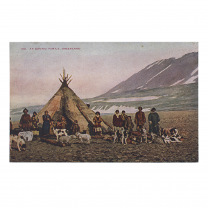Eskimo Family Greenland Vintage Postcard