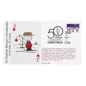 Charlie Brown Jack of Hearts Postal Cover