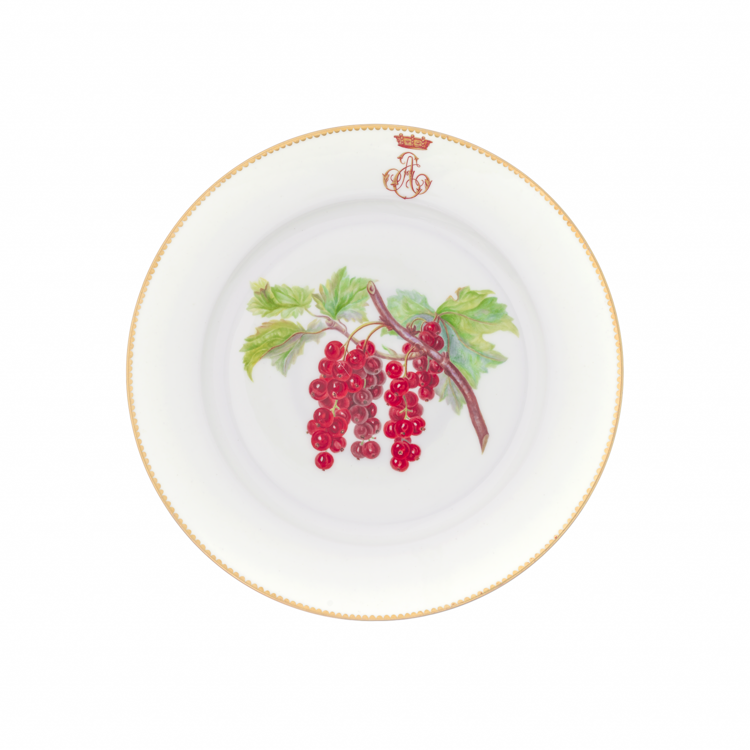 Sevres Porcelain Grapes Fruit Plate