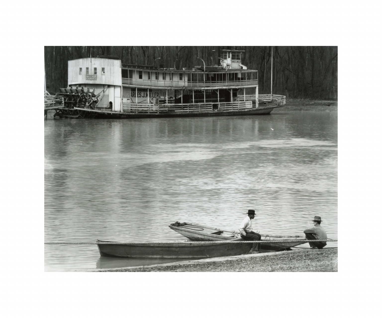 Walker Evans Ferry River Men Vicksburg Mississippi Photograph