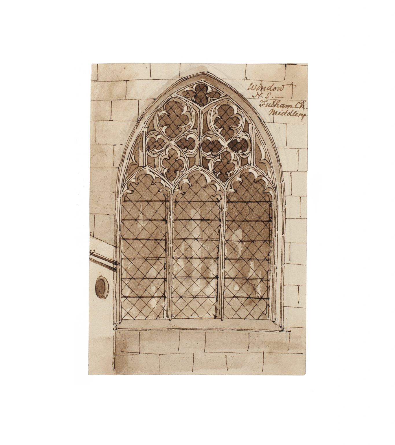 All Saints Church Fulham Window Drawing