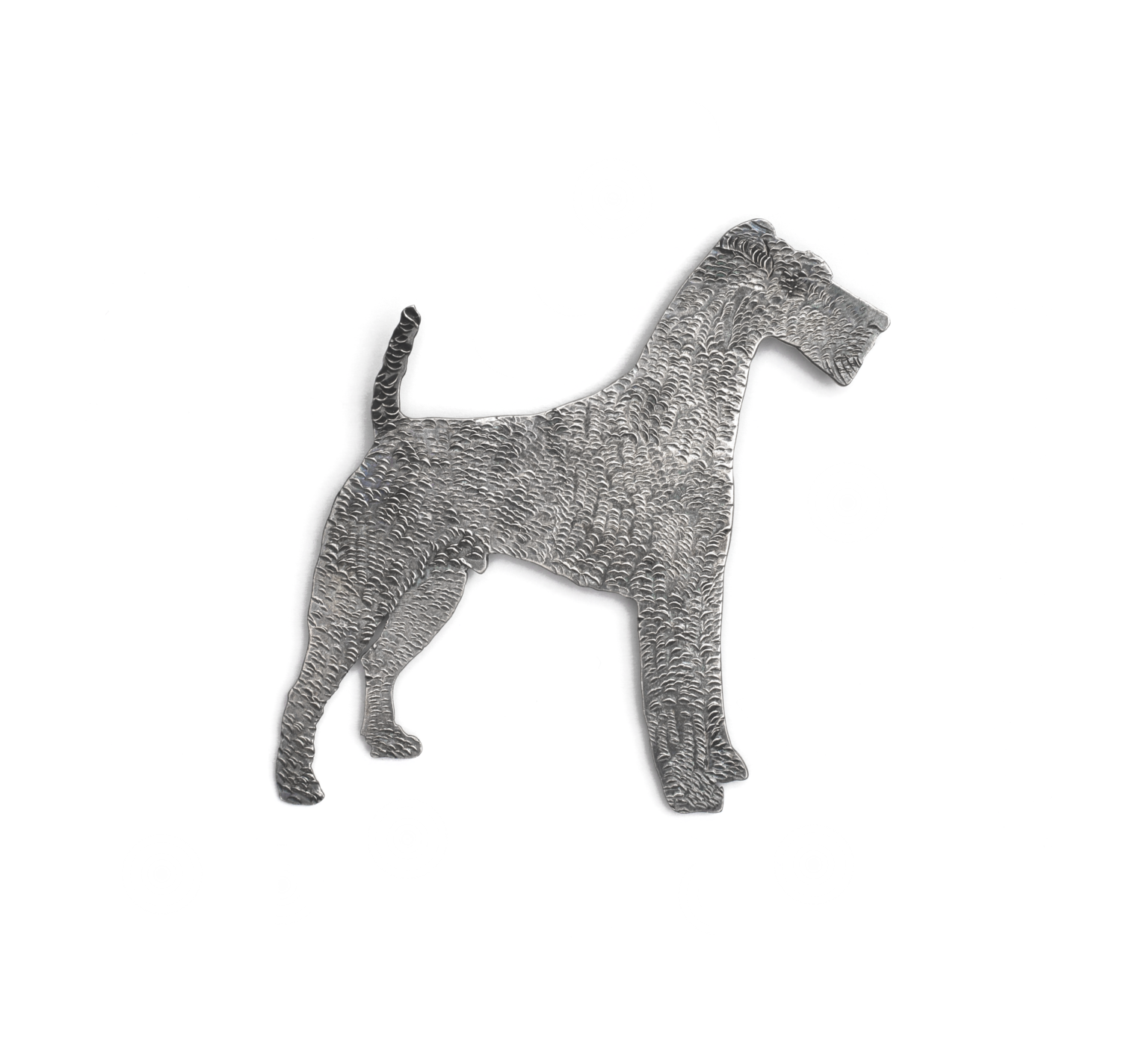 Vintage Silver Plated Schnauzer Dog Brooch