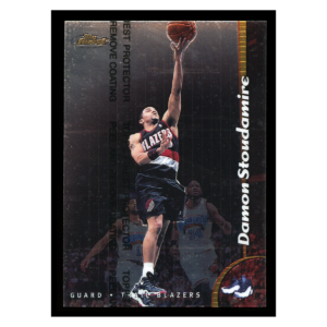 Damon Stoudamire 1999 Topps Finest #195 Portland Trail Blazers Basketball Card