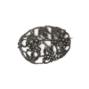 Victorian Pewter Grape Leaf Brooch