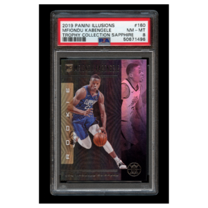 Mfiondu Kabengele 2019 Panini Illusions Rookies Trophy Collection Sapphire Rookie PSA 8