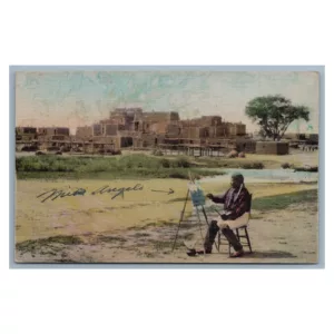 Taos Pueblo Vintage Postcard