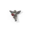 Vintage Sterling Silver Rhinestone Cupid Brooch